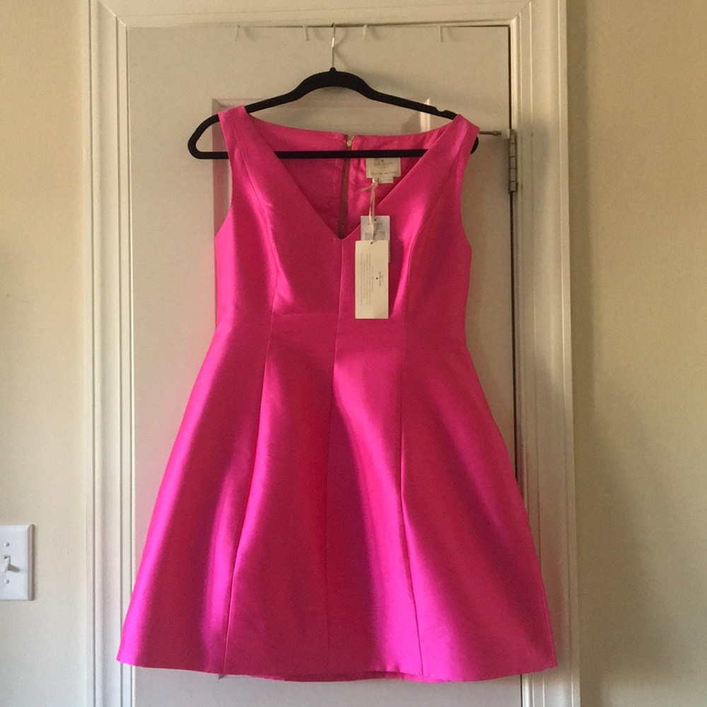 Kate Spade NWT Hot Pink cocktail dress SZ 10
